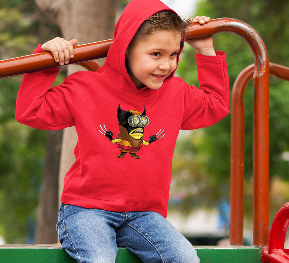 Minion Wolverine Boy Hoodies-FunkyTeesClub