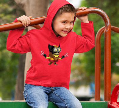 Minion Wolverine Boy Hoodies-FunkyTeesClub