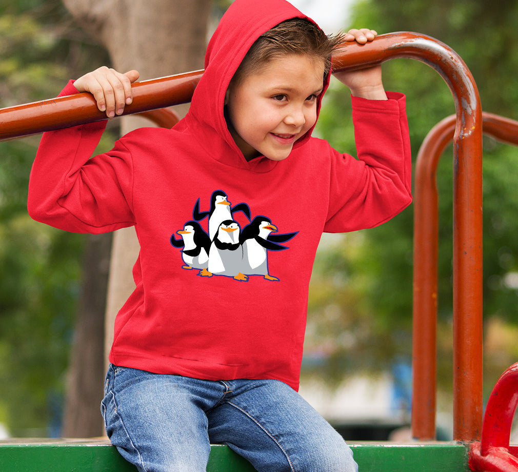 Penguins Fun Mode Boy Hoodies-FunkyTeesClub