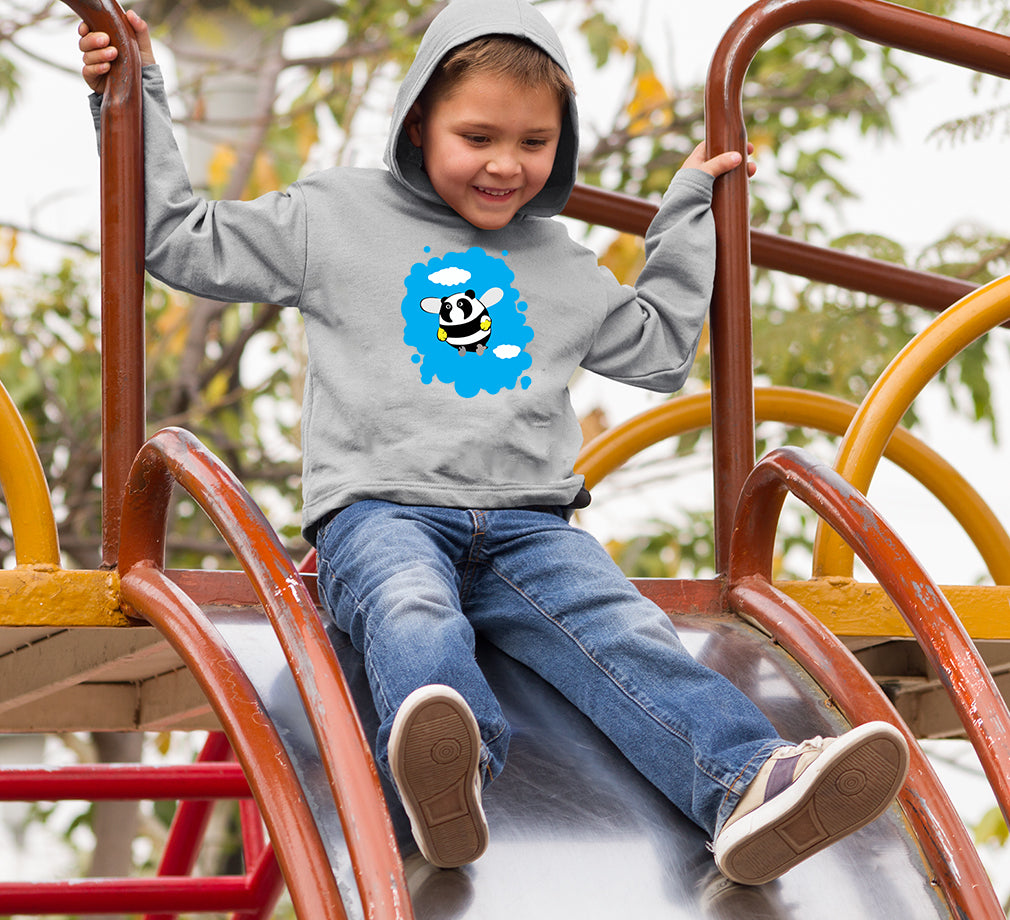 Panda Bee Boy Hoodies-FunkyTeesClub