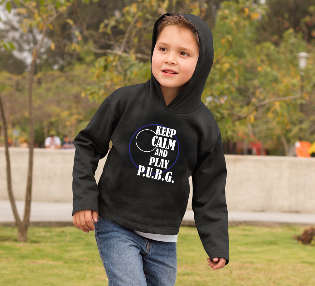 PUBG Keep Calm And Play Pubg Boy Hoodies-FunkyTeesClub