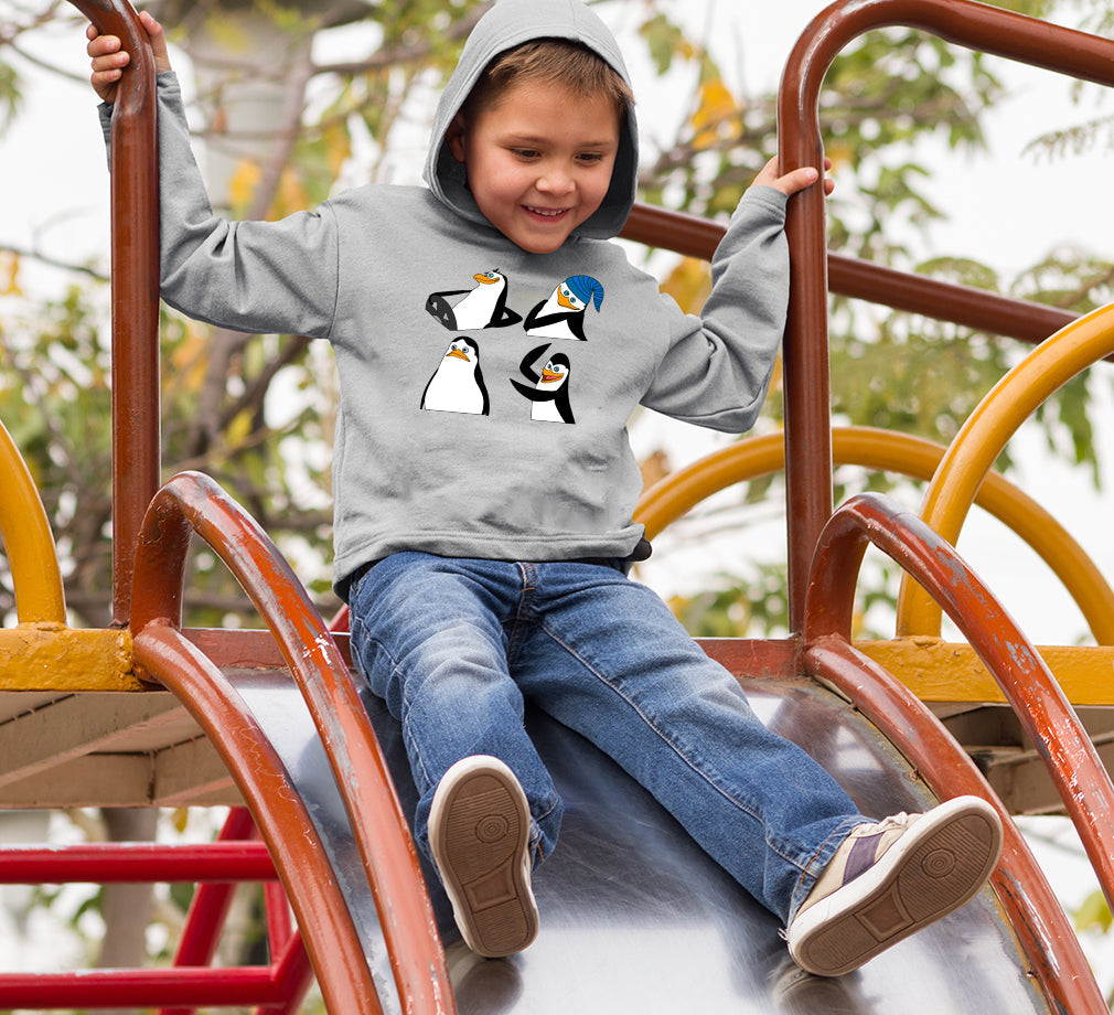 Penguin Boy Hoodies-FunkyTeesClub