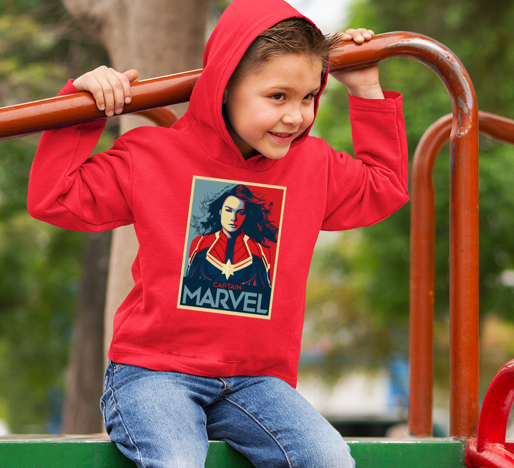 Captain Marvel Superhero Boy Hoodies-FunkyTeesClub