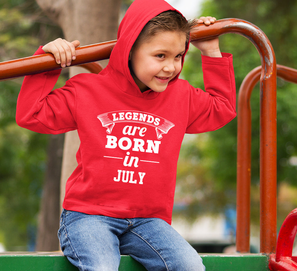 Legends are Born in July Boy Hoodies-FunkyTeesClub