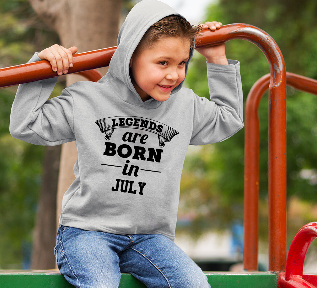 Legends are Born in July Boy Hoodies-FunkyTeesClub