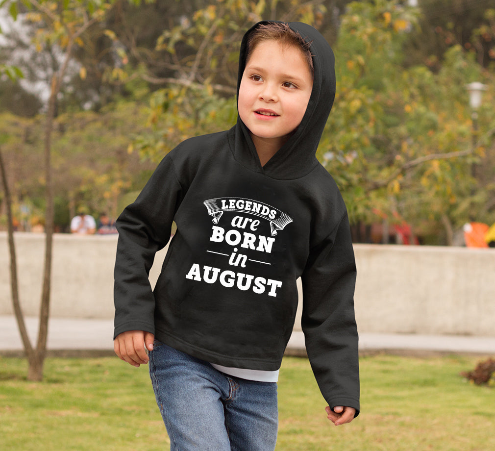 Legends are Born in August Boy Hoodies-FunkyTeesClub