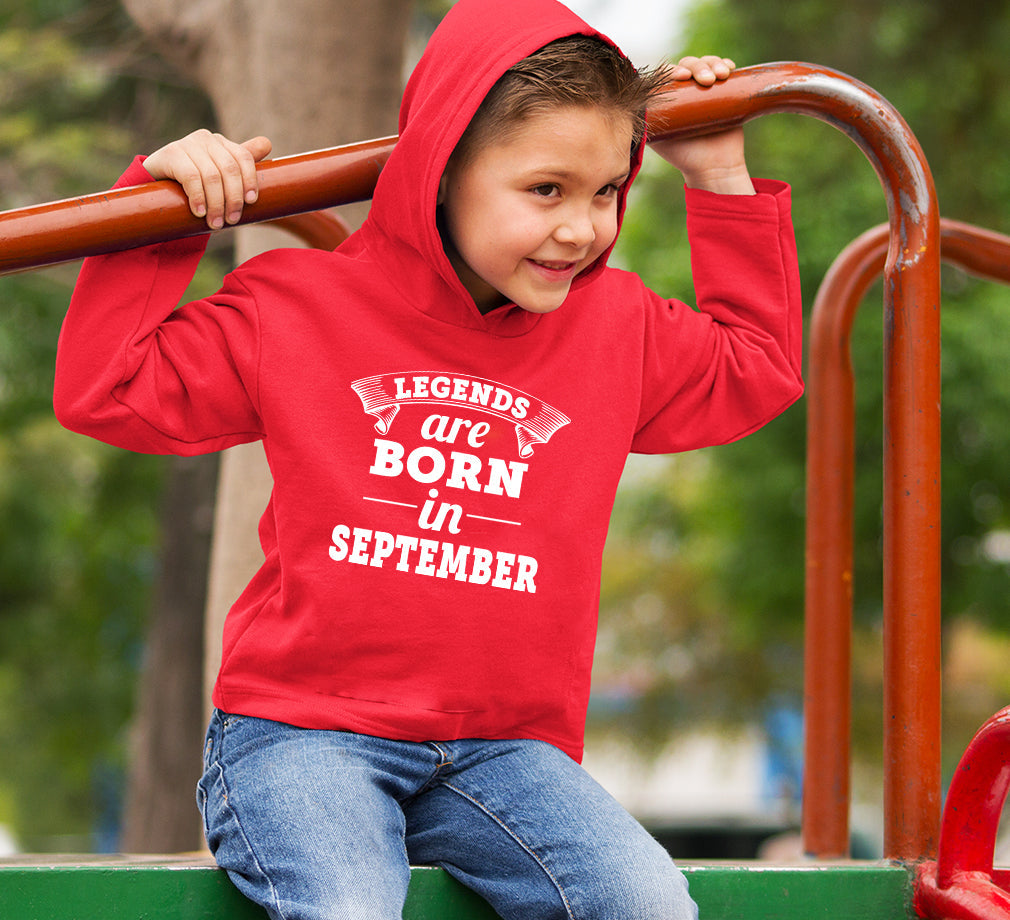 Legends are born in september Boy Hoodies-FunkyTeesClub