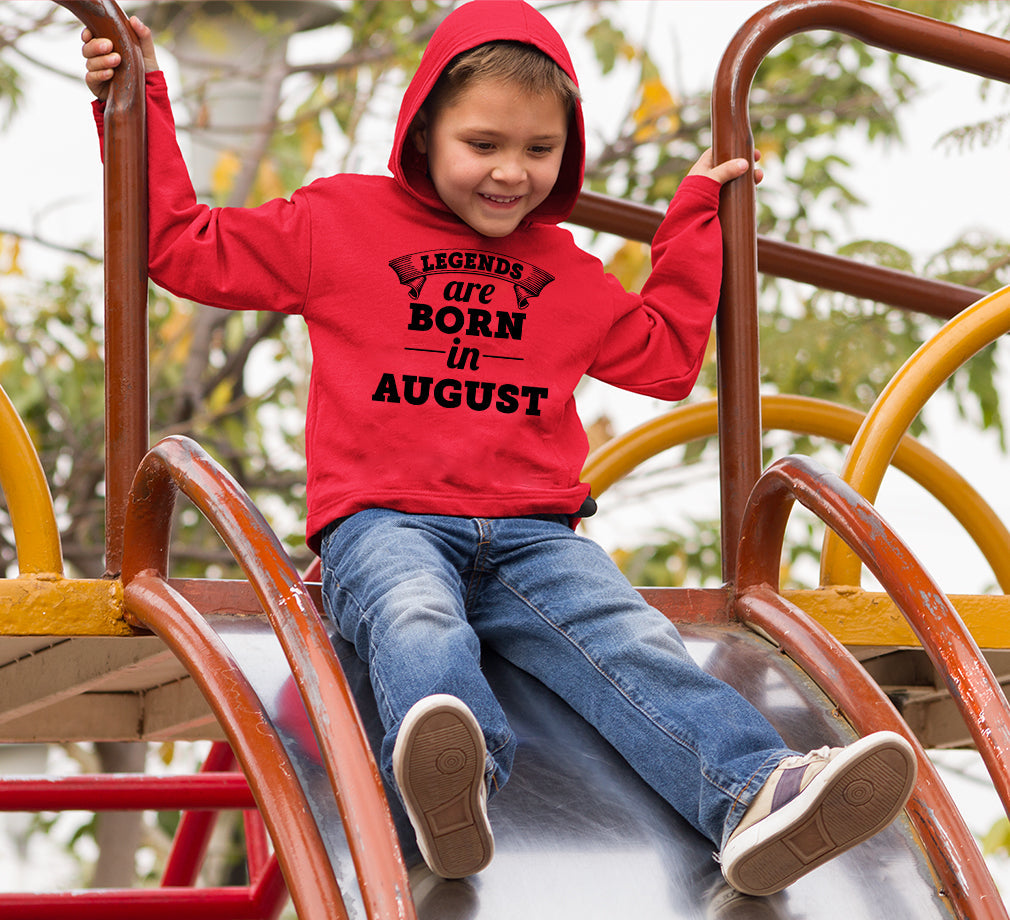 Legends are Born in August Boy Hoodies-FunkyTeesClub