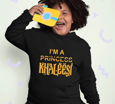 GOT Game Of Thrones I'M Khaleesi Girl Hoodies-FunkyTeesClub
