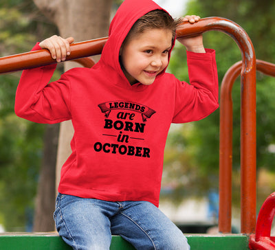 Legends are Born in October Boy Hoodies-FunkyTeesClub