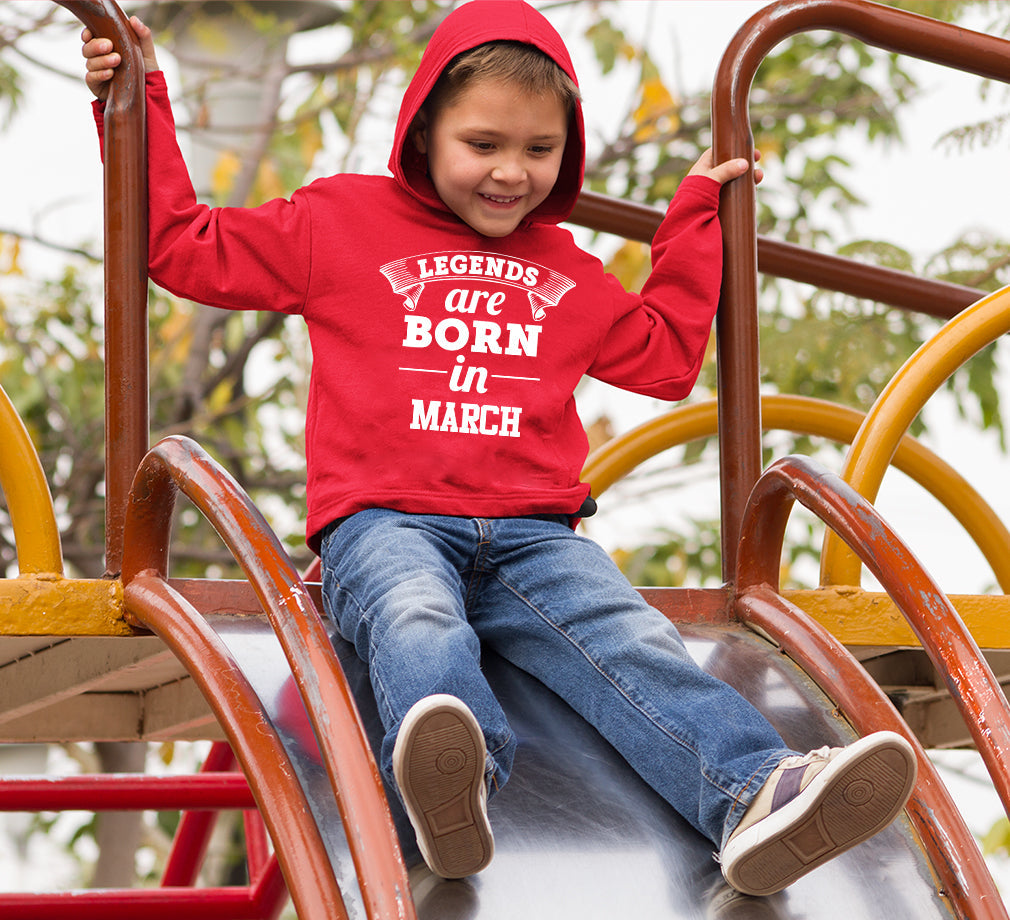 Legends are Born in March Boy Hoodies-FunkyTeesClub