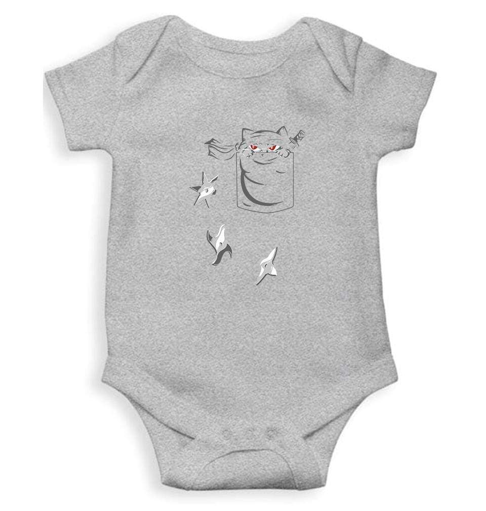 Ninja Cat Abstract Rompers for Baby Girl- FunkyTradition FunkyTradition