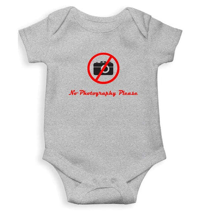 No Photography Please Rompers for Baby Boy- FunkyTradition FunkyTradition
