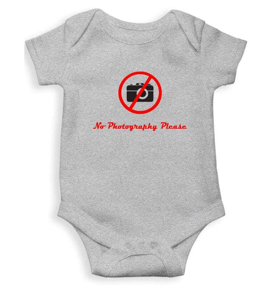 No Photography Please Rompers for Baby Boy- FunkyTradition FunkyTradition