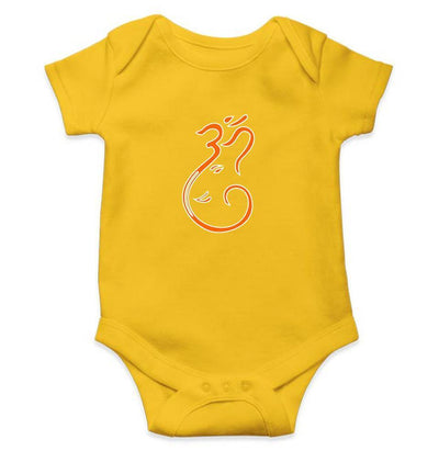 Om Ganesh Rompers for Baby Boy- FunkyTradition FunkyTradition