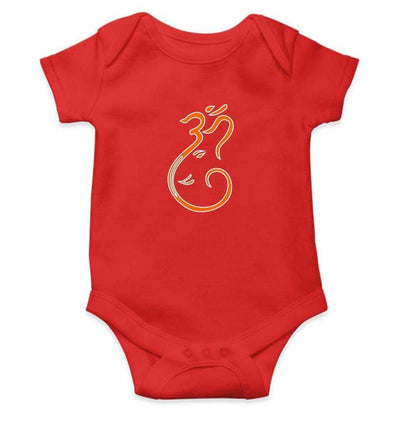 Om Ganesh Rompers for Baby Boy- FunkyTradition FunkyTradition