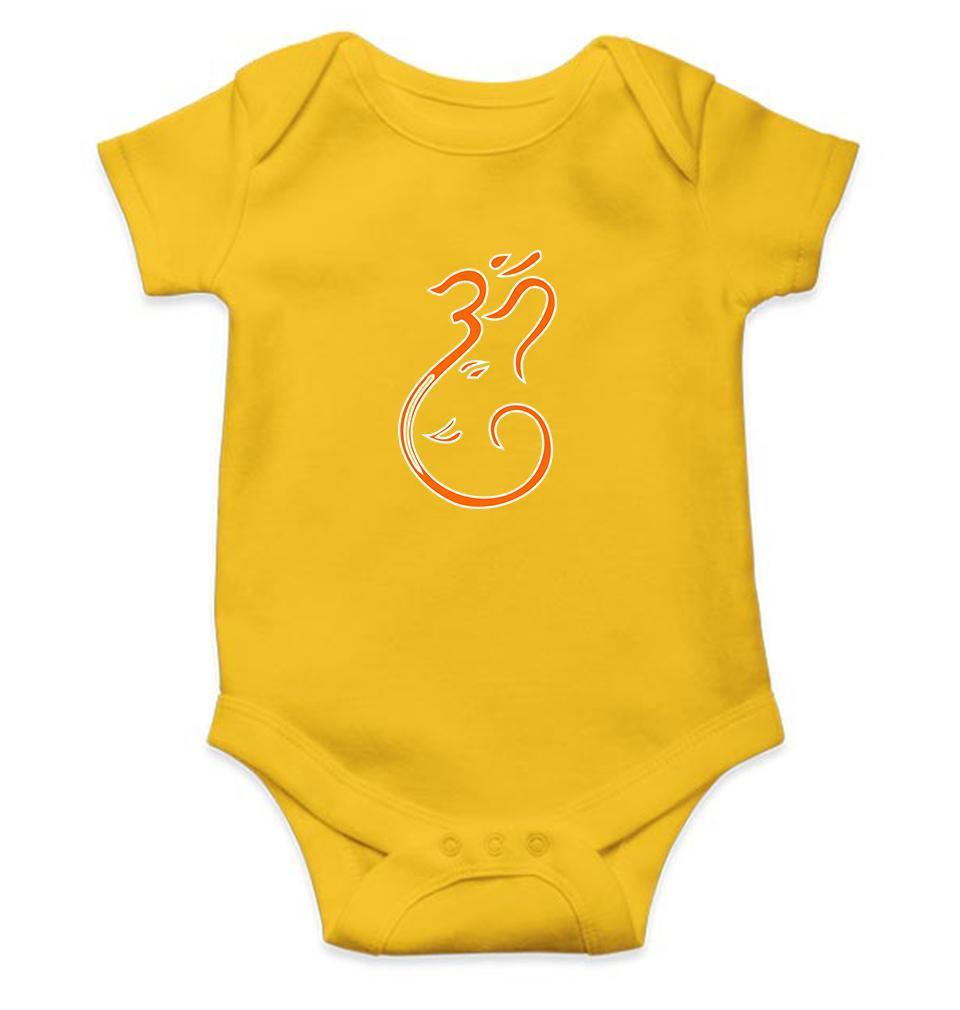 Om Ganesh Rompers for Baby Girl- FunkyTradition FunkyTradition
