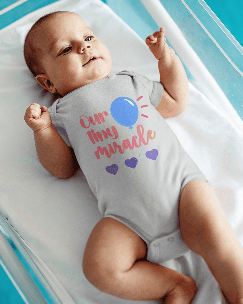 Our Tiny Miracle New Born Rompers for Baby Boy- FunkyTeesClub