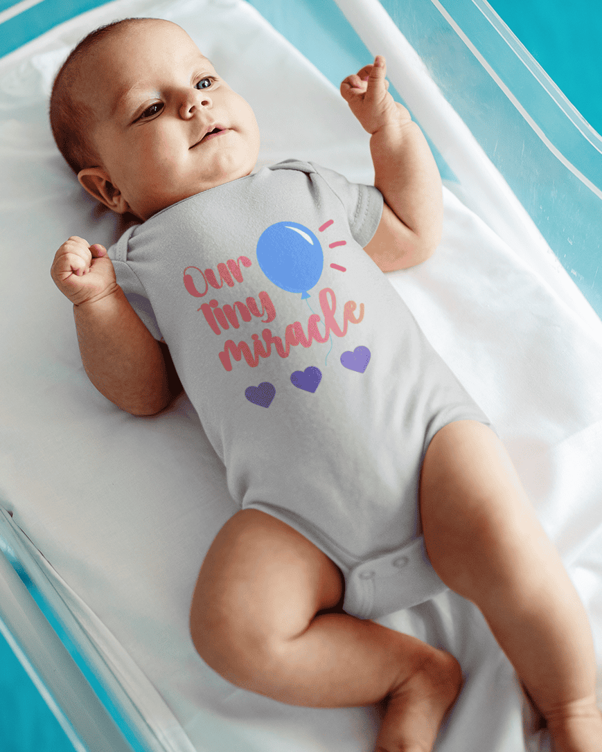 Our Tiny Miracle New Born Rompers for Baby Girl- FunkyTeesClub