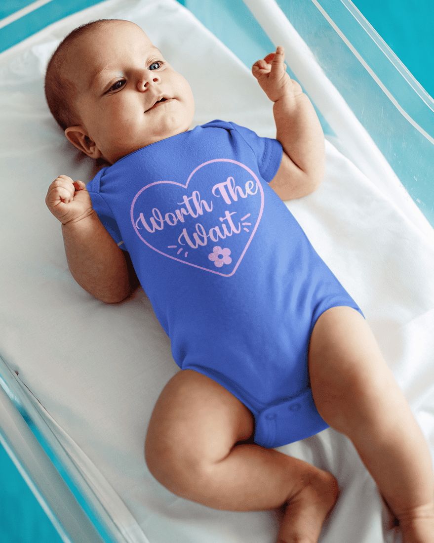 Worth The Wait Cute New Born Rompers for Baby Boy- FunkyTeesClub