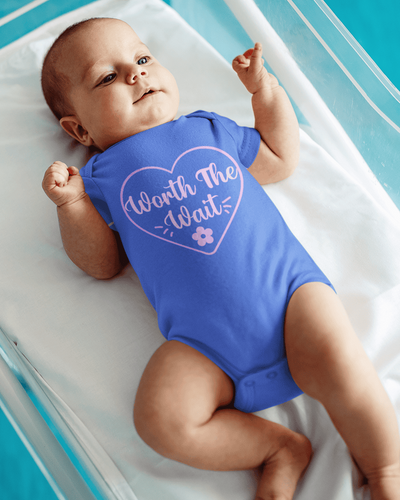 Worth The Wait Cute New Born Rompers for Baby Boy- FunkyTeesClub