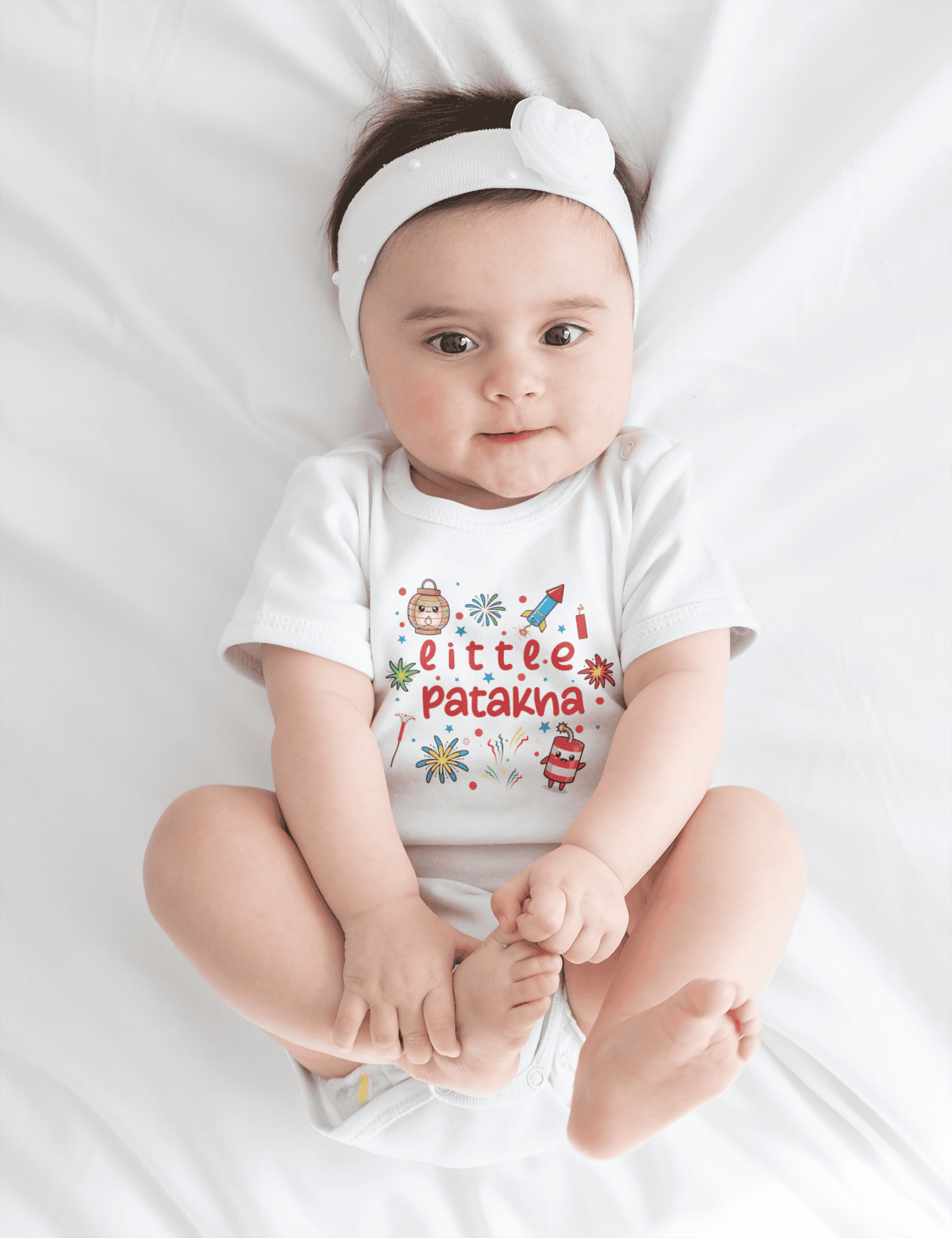 Little Patakha Diwali Rompers for Baby Girl- FunkyTeesClub