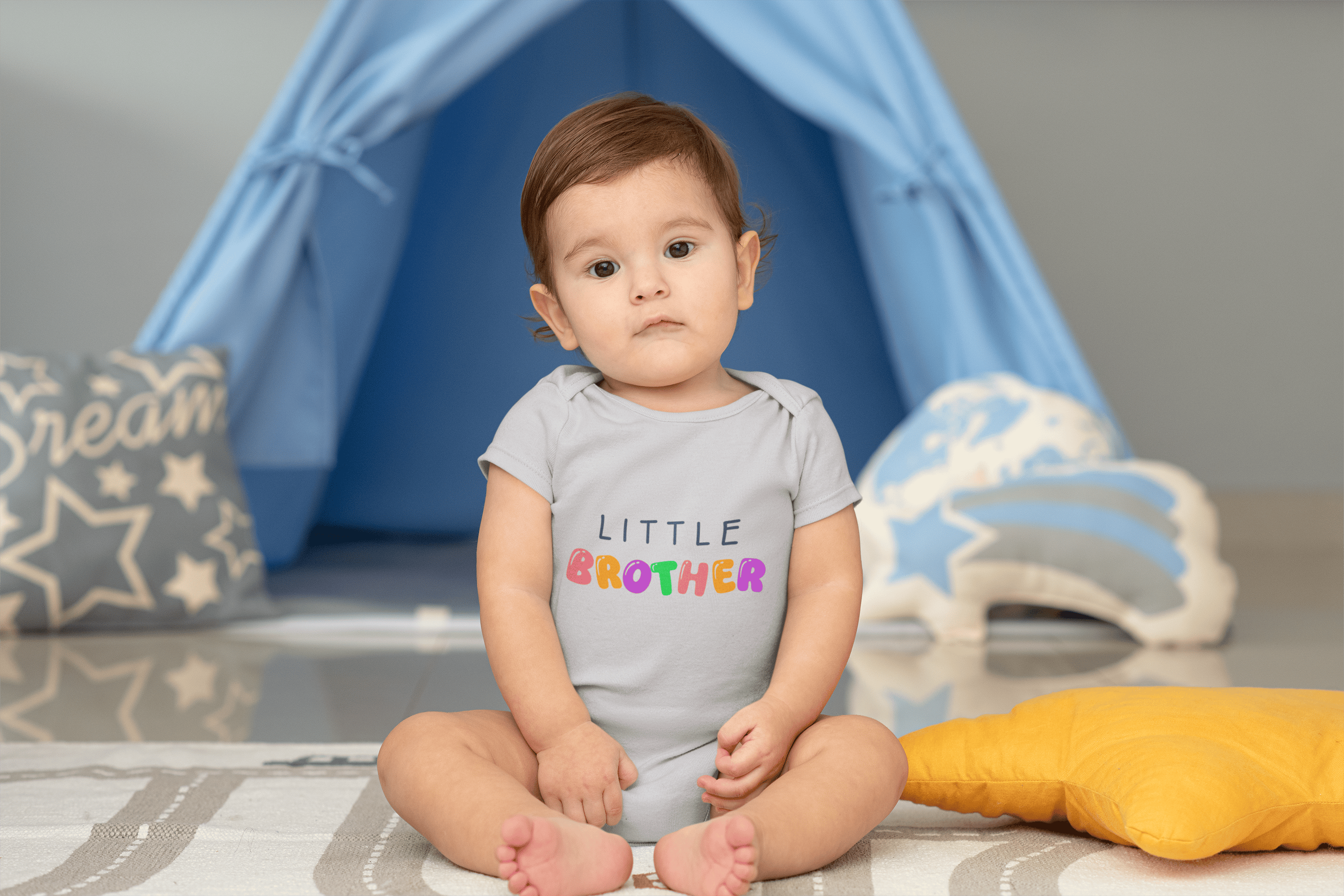 Little Brother Rakshabadhan Rompers for Baby Boy- FunkyTeesClub