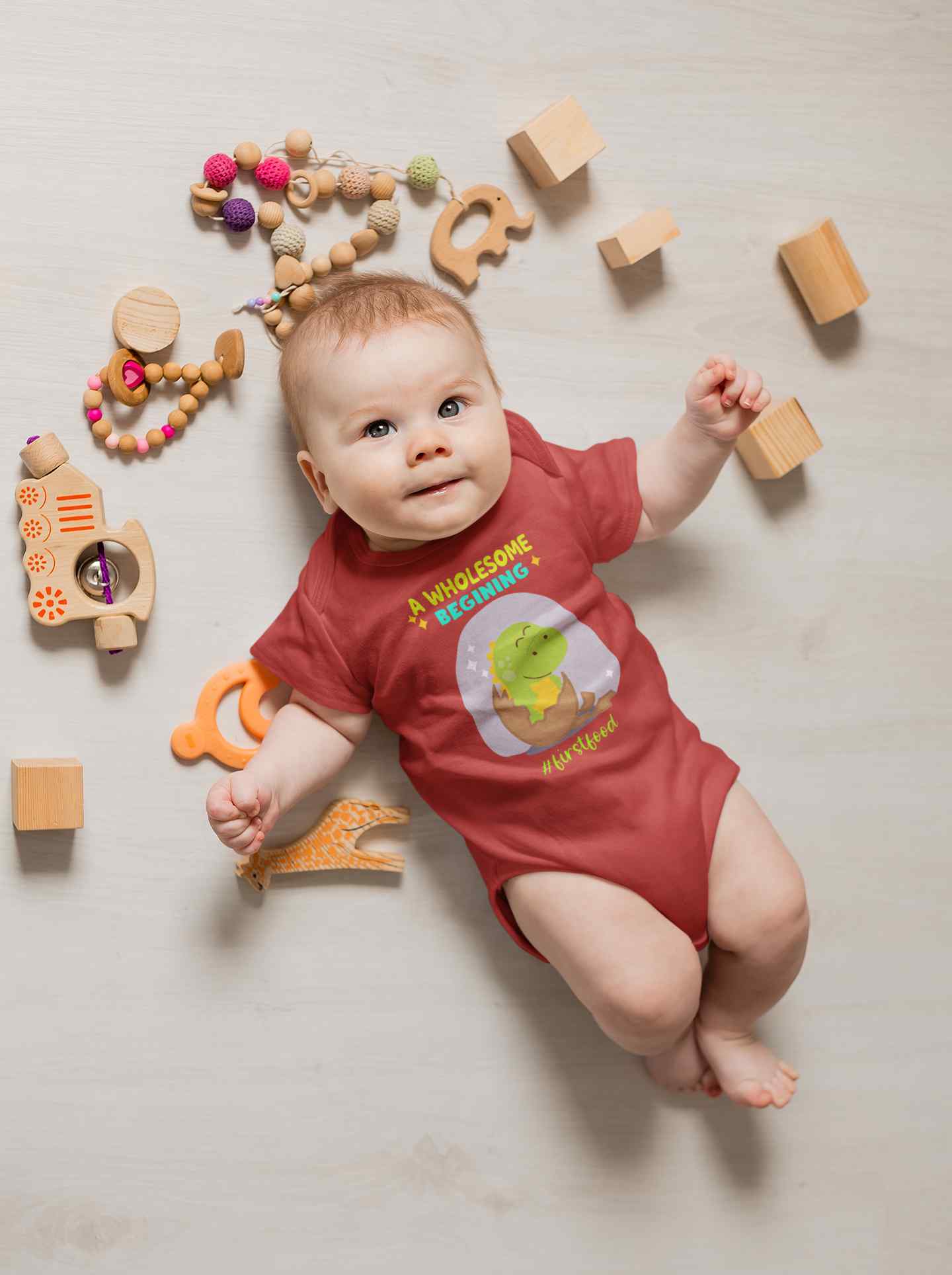 First Food Rompers for Baby Boy- FunkyTeesClub