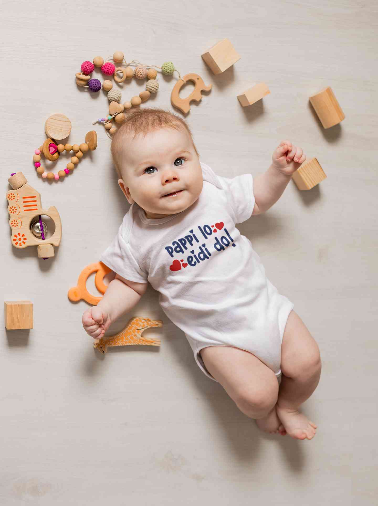 Pappi Lo Eidi do Eid Rompers for Baby Boy- FunkyTeesClub