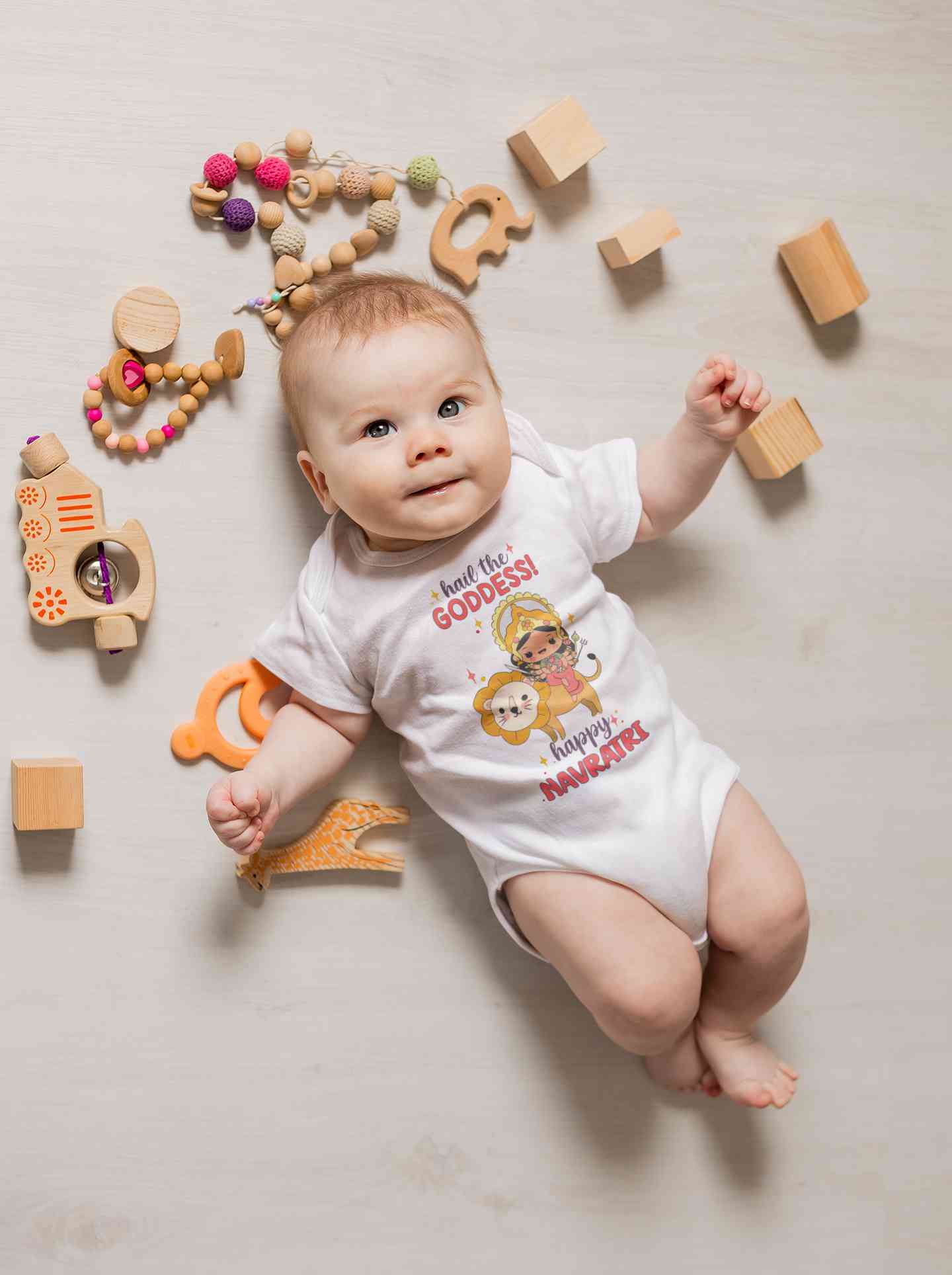 Happy Navratri Rompers for Baby Boy- FunkyTeesClub