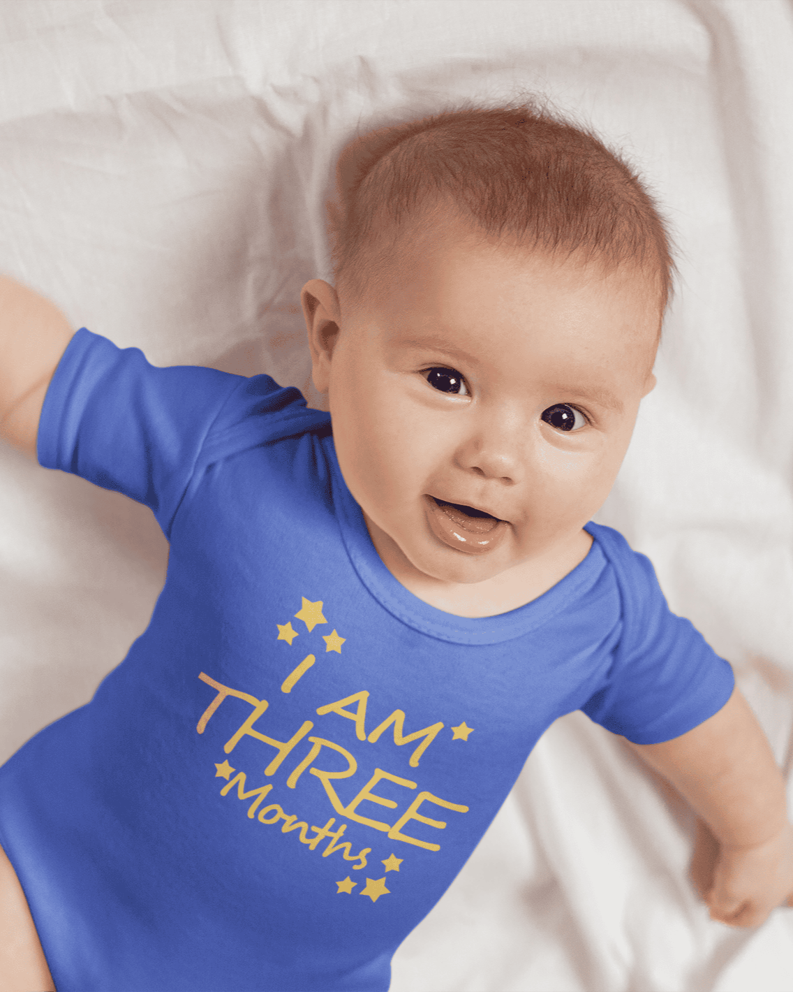 I Am Three Months Rompers for Baby Girl- FunkyTeesClub
