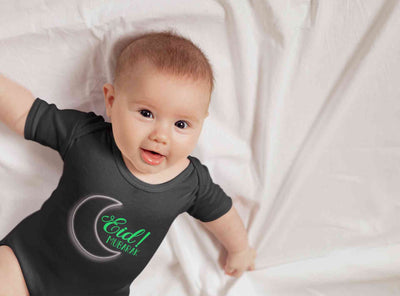 Eid Mubaaarak Rompers for Baby Boy- FunkyTeesClub