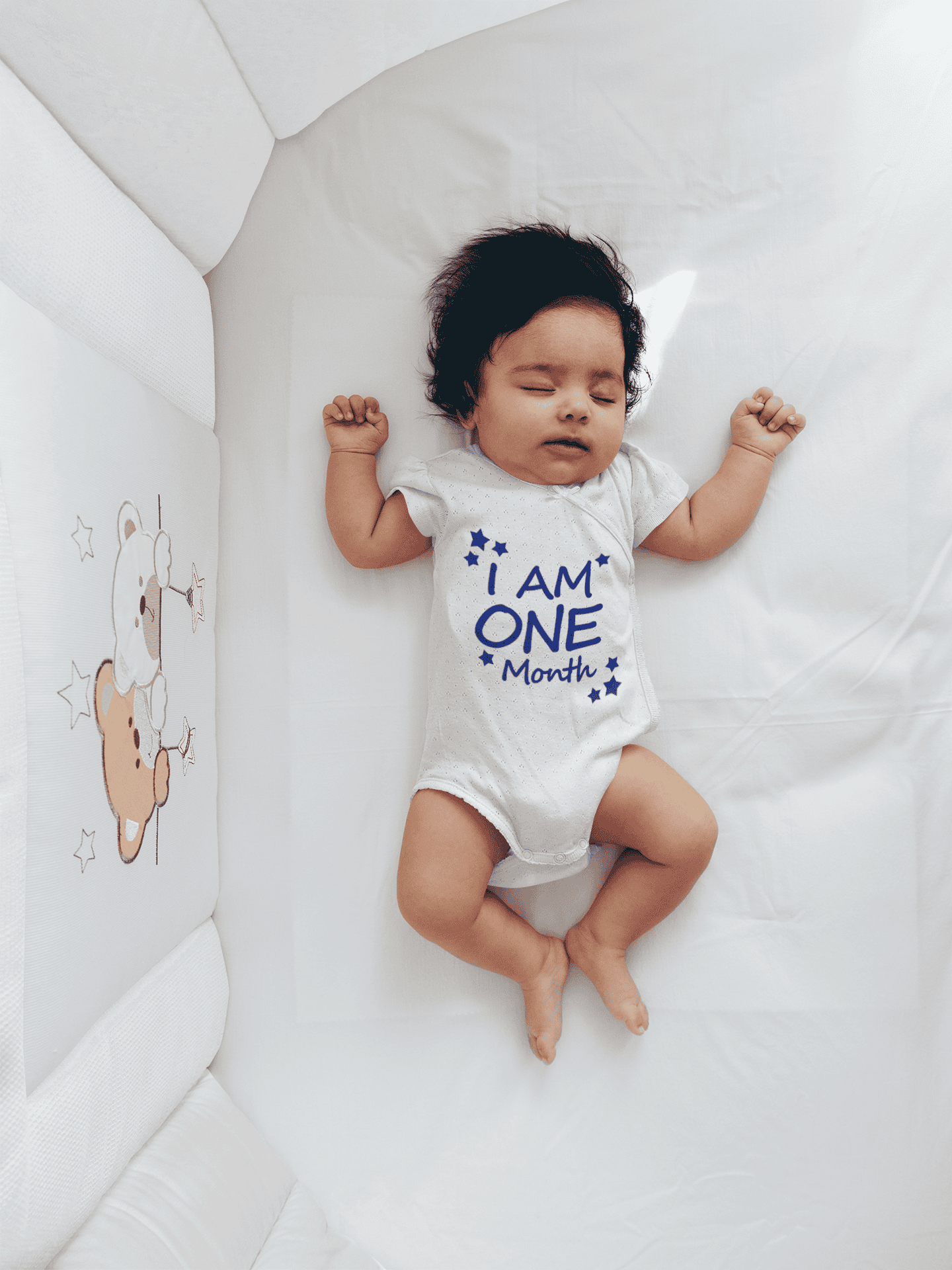 I Am One Month Rompers for Baby Girl- FunkyTeesClub