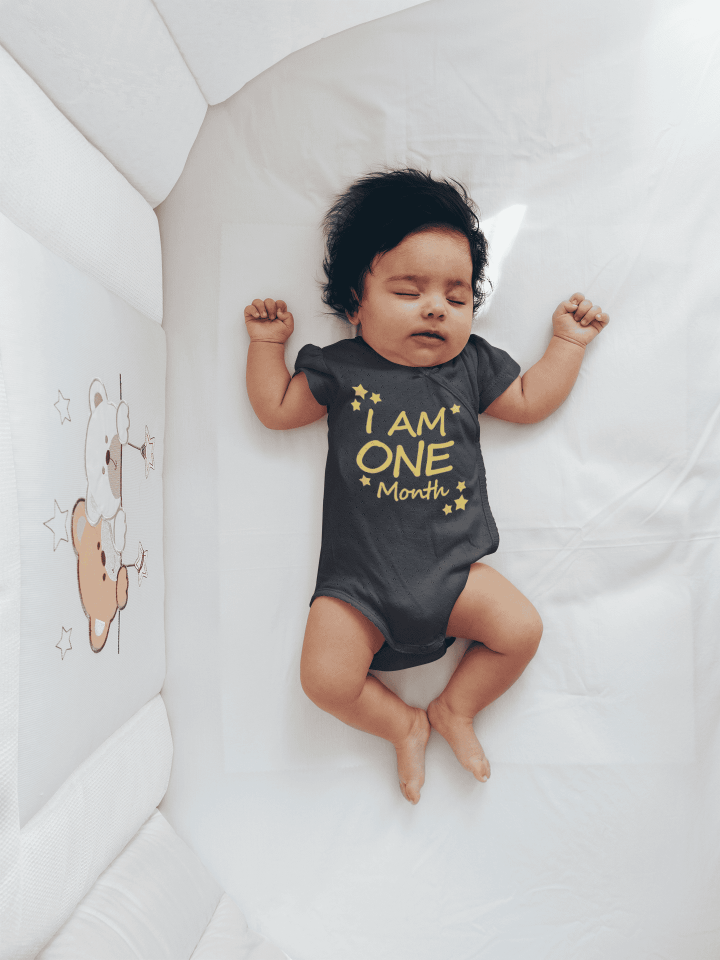 I Am One Month Rompers for Baby Boy- FunkyTeesClub
