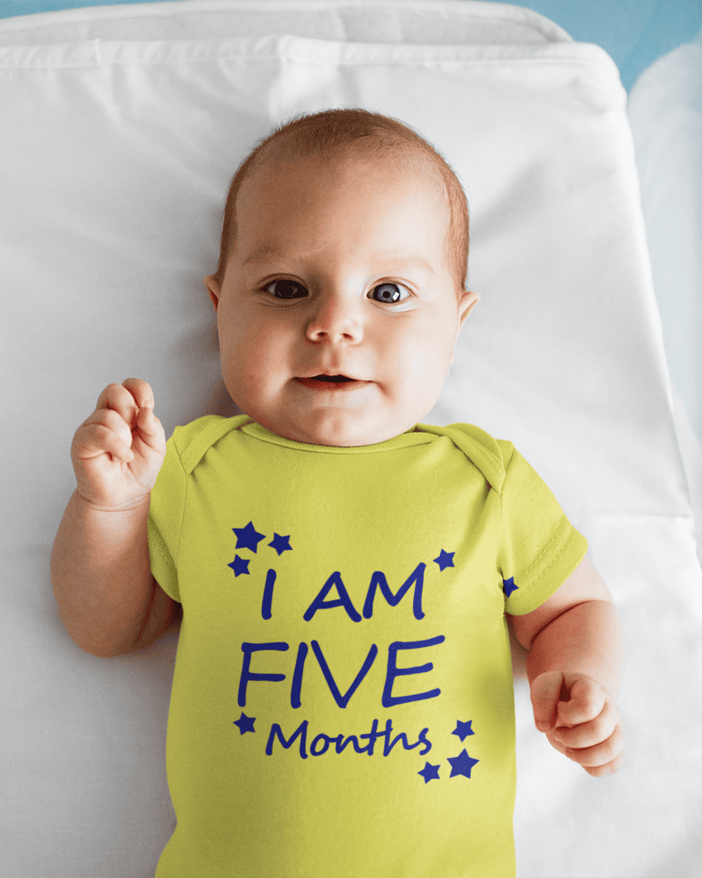 I Am Five Months Rompers for Baby Girl- FunkyTeesClub