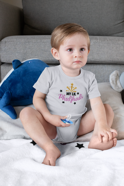 My Lil Phuljadi Rompers for Baby Boy- FunkyTeesClub