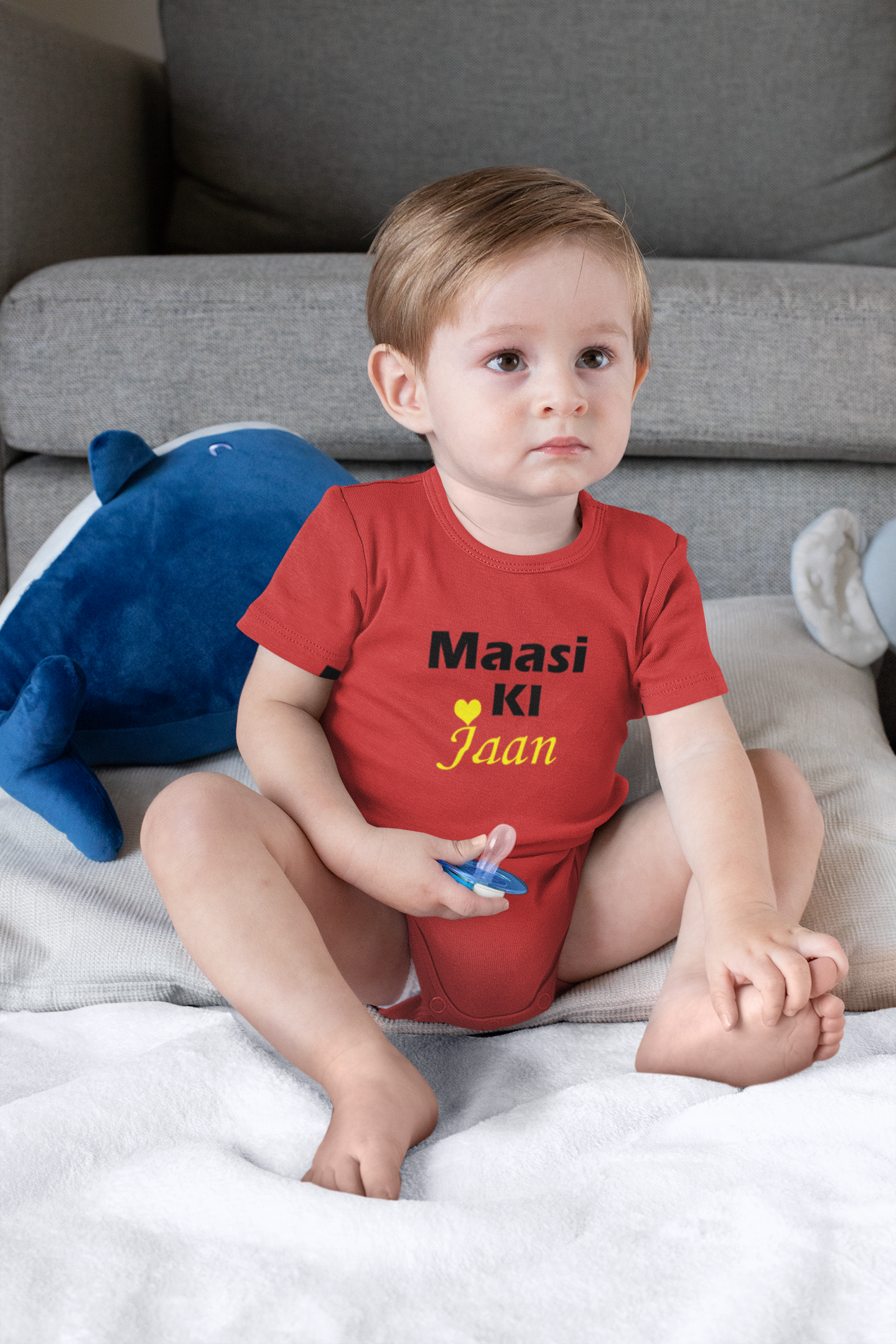 Maasi Ki Jaan Rompers for Baby Boy- FunkyTeesClub