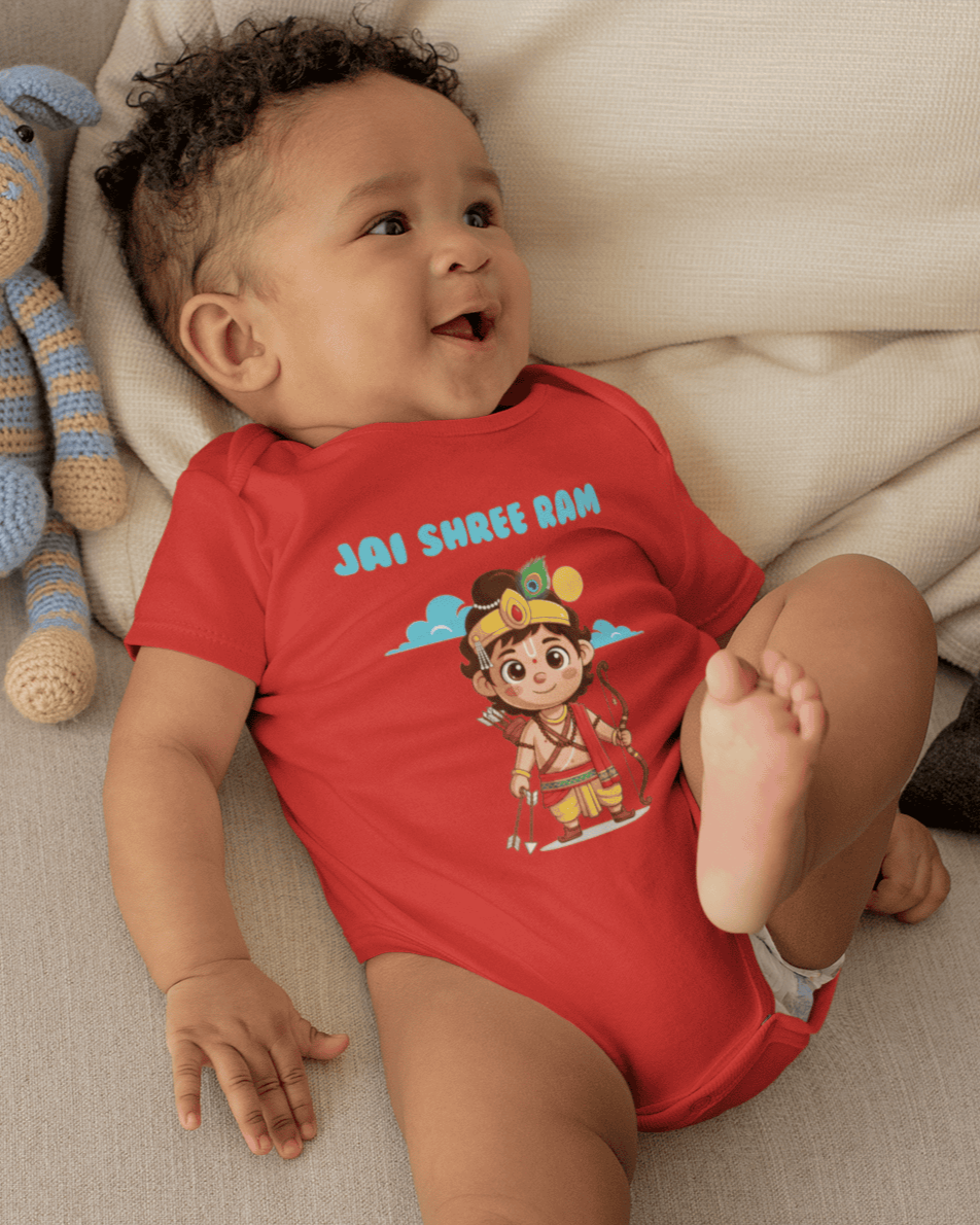 Jai Shree Ram Navratri Rompers for Baby Boy- FunkyTeesClub