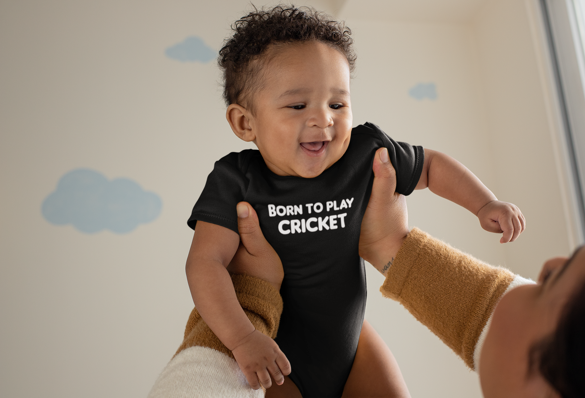 Born To Play Cricket World Cup Cricket Rompers for Baby Boy- FunkyTeesClub