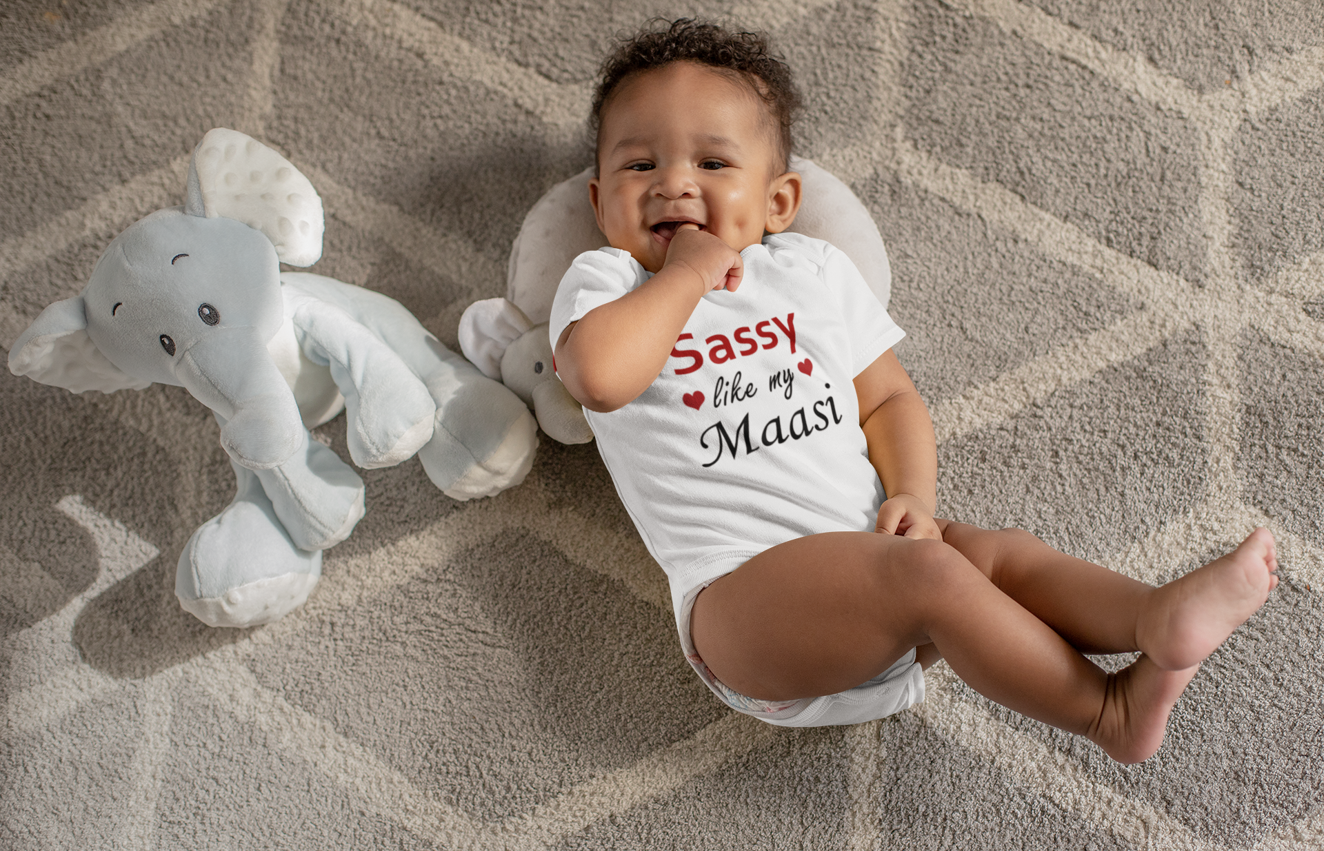 Sassy Like My Masi Rompers for Baby Boy- FunkyTeesClub