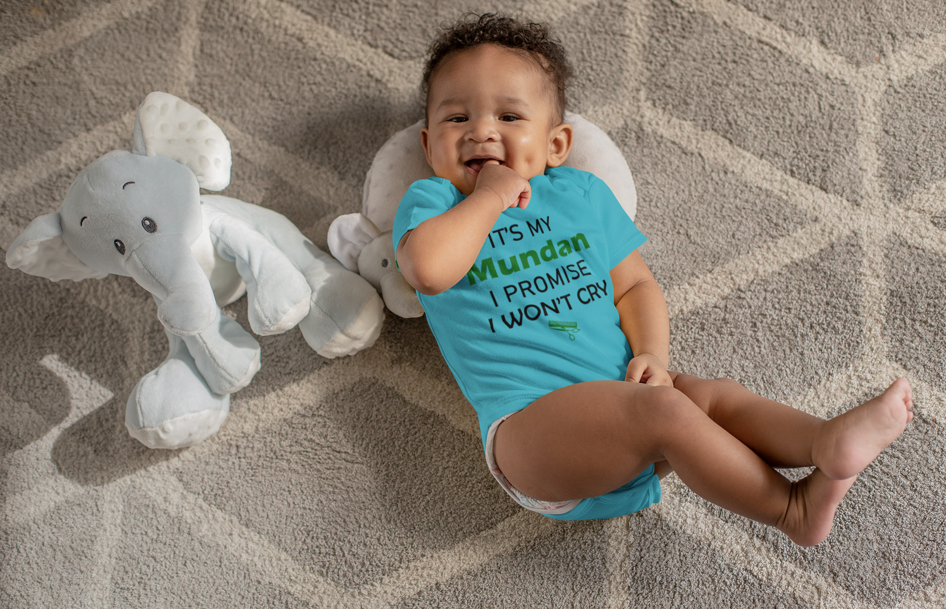 ITS MY MUNDUN I WONT CRY Rompers for Baby Boy- FunkyTeesClub