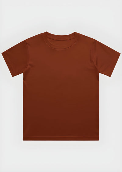 orange t-shirt on a white background
