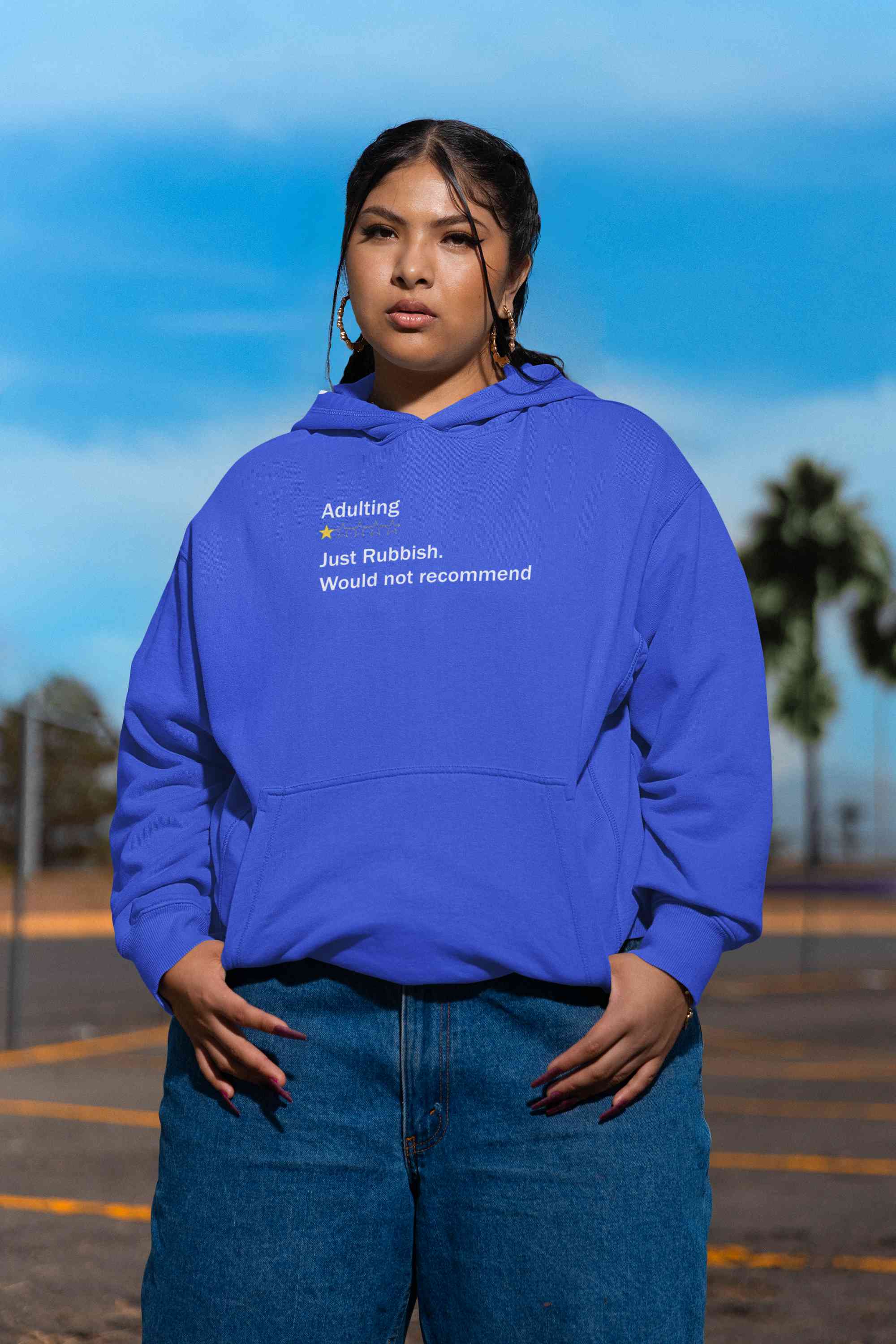 Adulting Rubbish Hoodies for Women-FunkyTeesClub