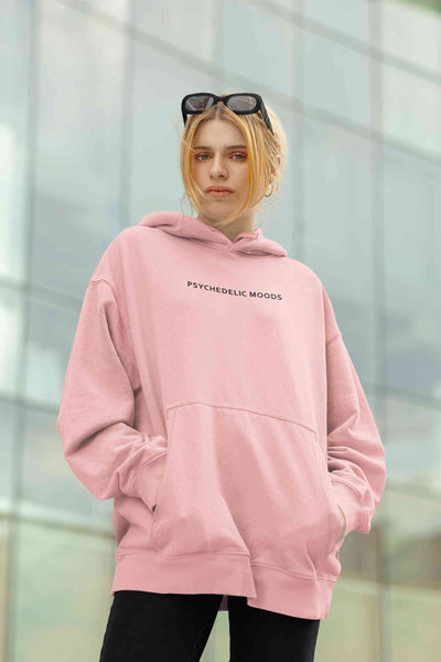 Psyedelic Moods Minimals Hoodies for Women-FunkyTeesClub