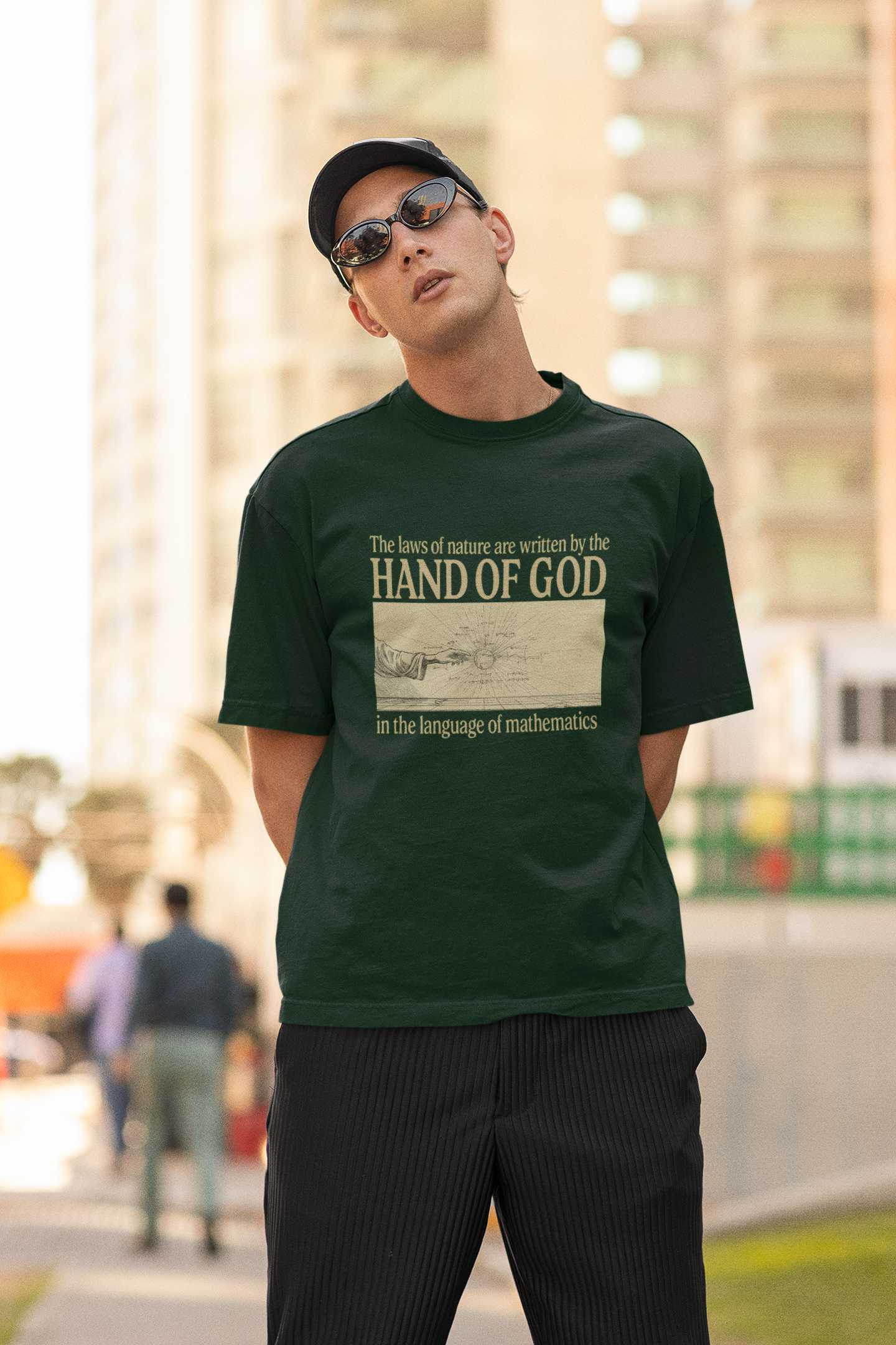 Hand of God Graphic T-Shirt for Men | 100% Cotton Premium Half Sleeve Tee – FunkyTeesClub