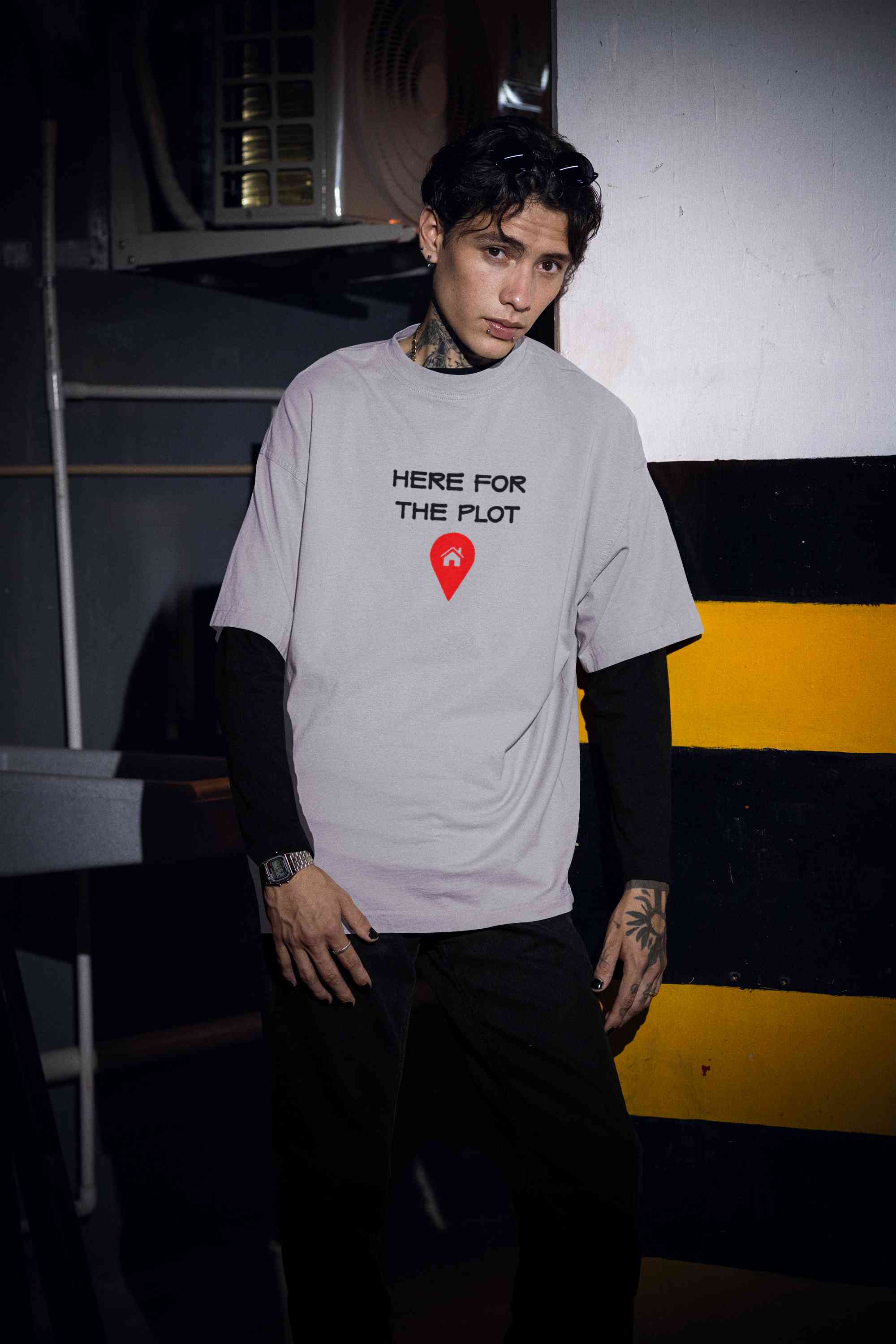 For The Plot Mens Half Sleeves T-shirt- FunkyTeesClub