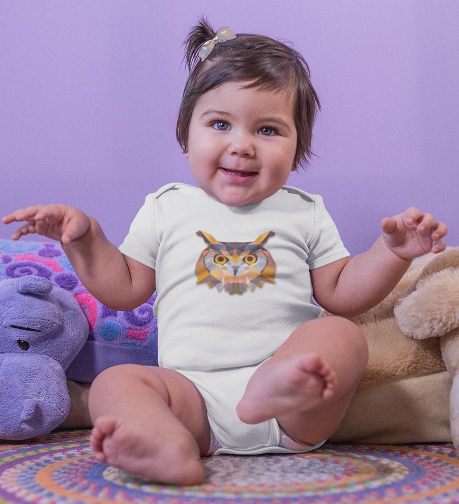 Owl Abstract Rompers for Baby Girl- FunkyTradition FunkyTradition