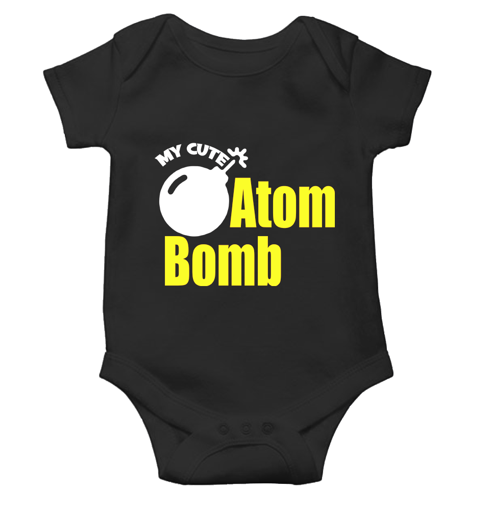 My Cute Atom Bomb Rompers for Baby Girl- FunkyTeesClub