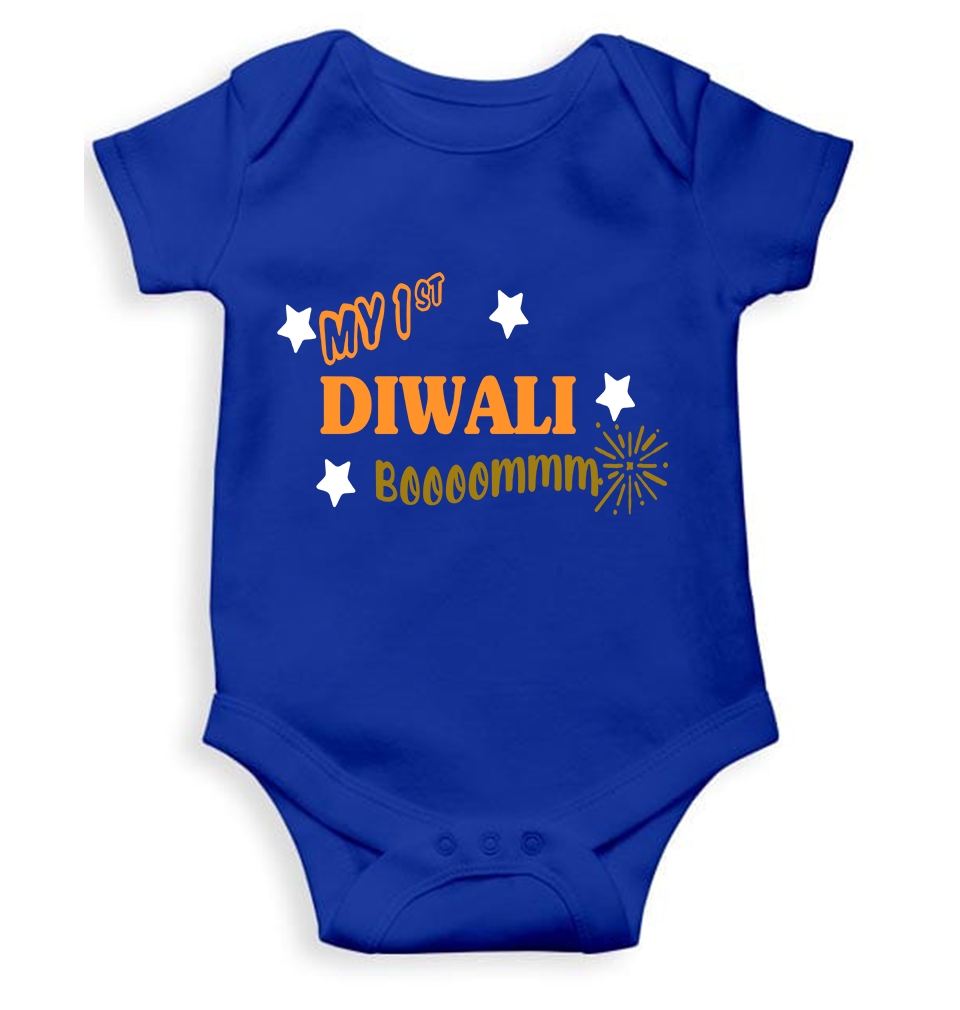 My First Diwali Boom Rompers for Baby Girl- FunkyTeesClub