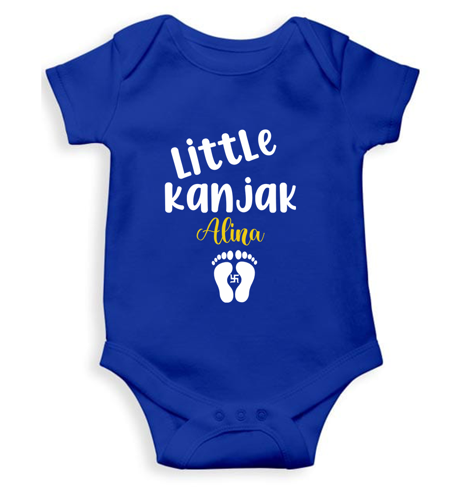Customize Name Little Kanjak Rompers for Baby Girl- FunkyTeesClub